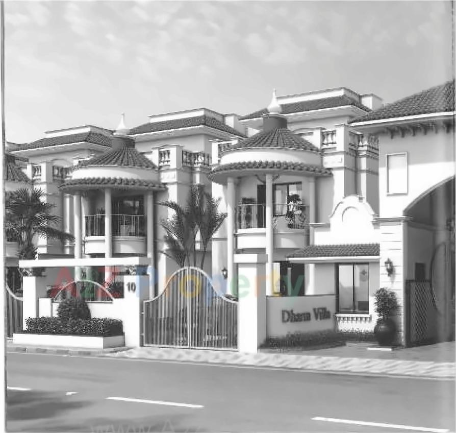 3D Elevation of real estate project Dharm Villa located at Hathijan, Ahmedabad, Gujarat