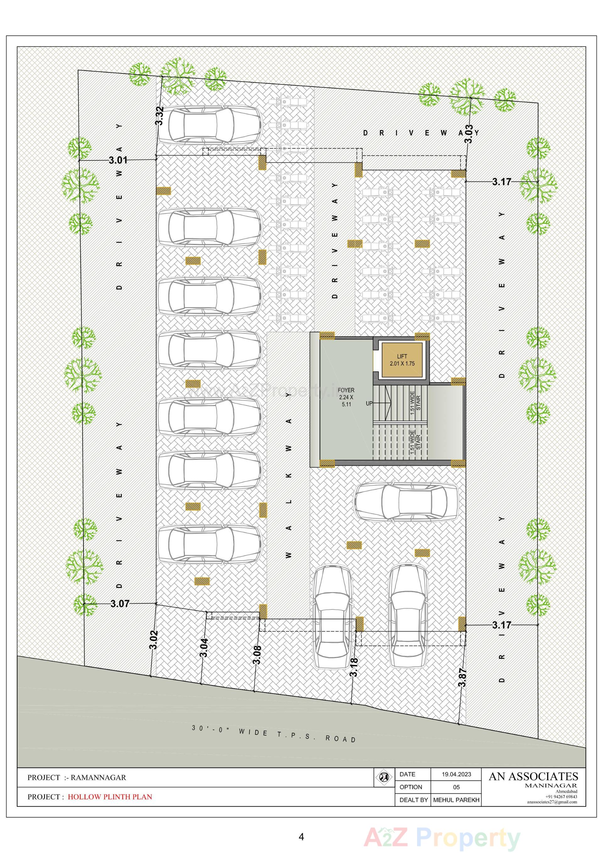 Layout of real estate project Dharma Dev located at Rajpur - Hirpur, Ahmedabad, Gujarat