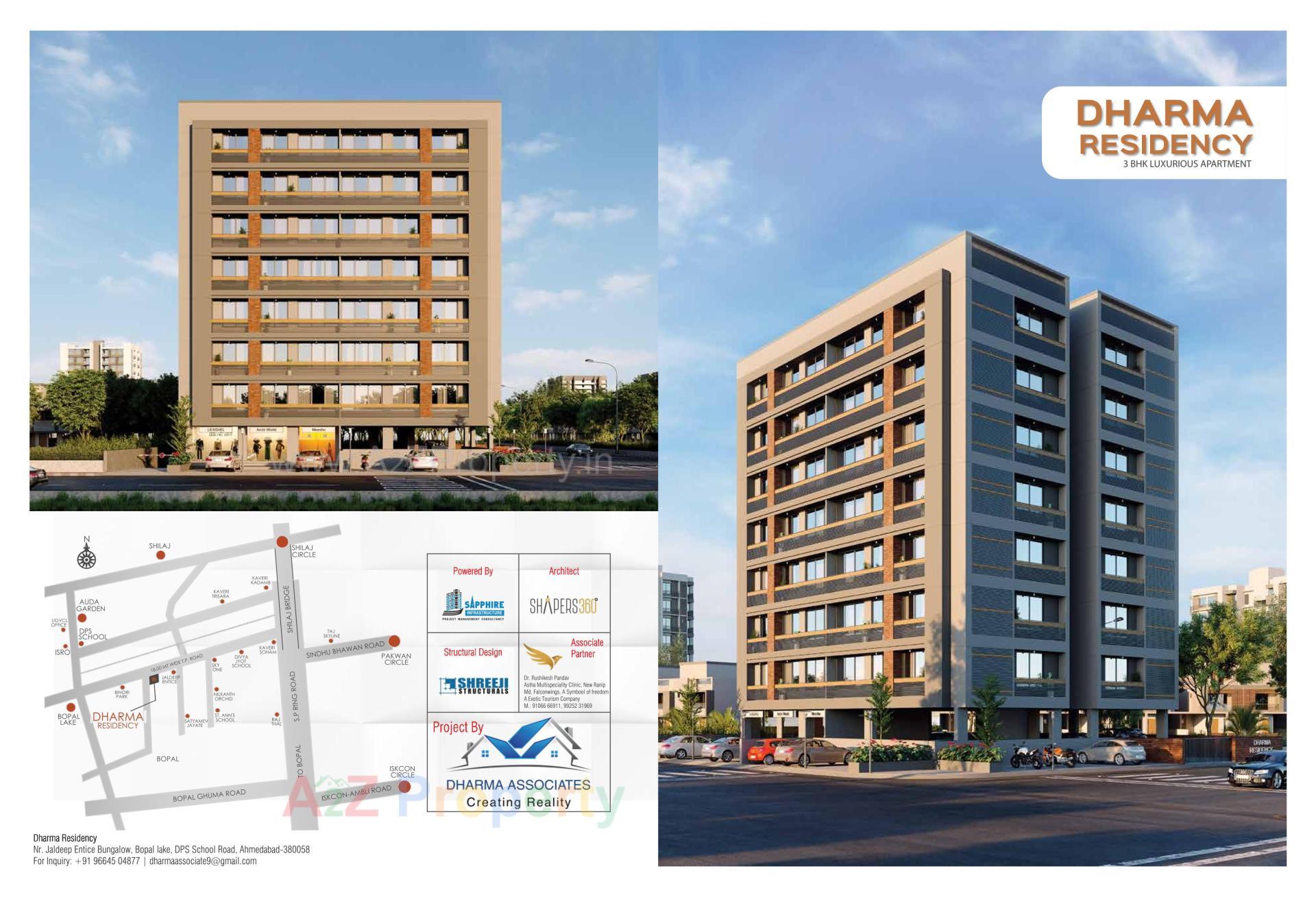  of real estate project Dharma Residency located at Bopal, Ahmedabad, Gujarat