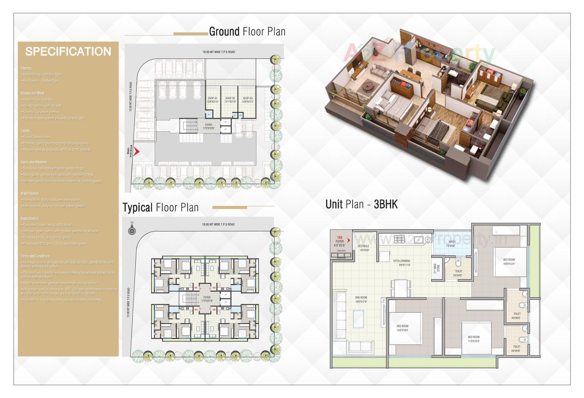 Layout of real estate project Dharma Residency located at Bopal, Ahmedabad, Gujarat