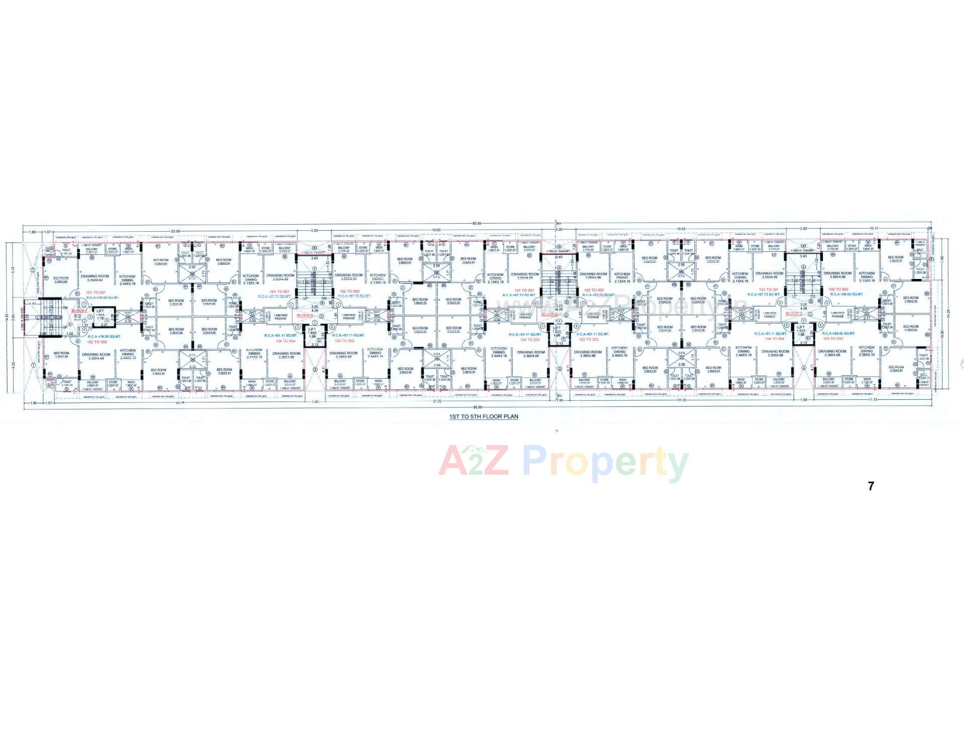 Layout of real estate project Dharmaraj Residency located at Vejalpur, Ahmedabad, Gujarat