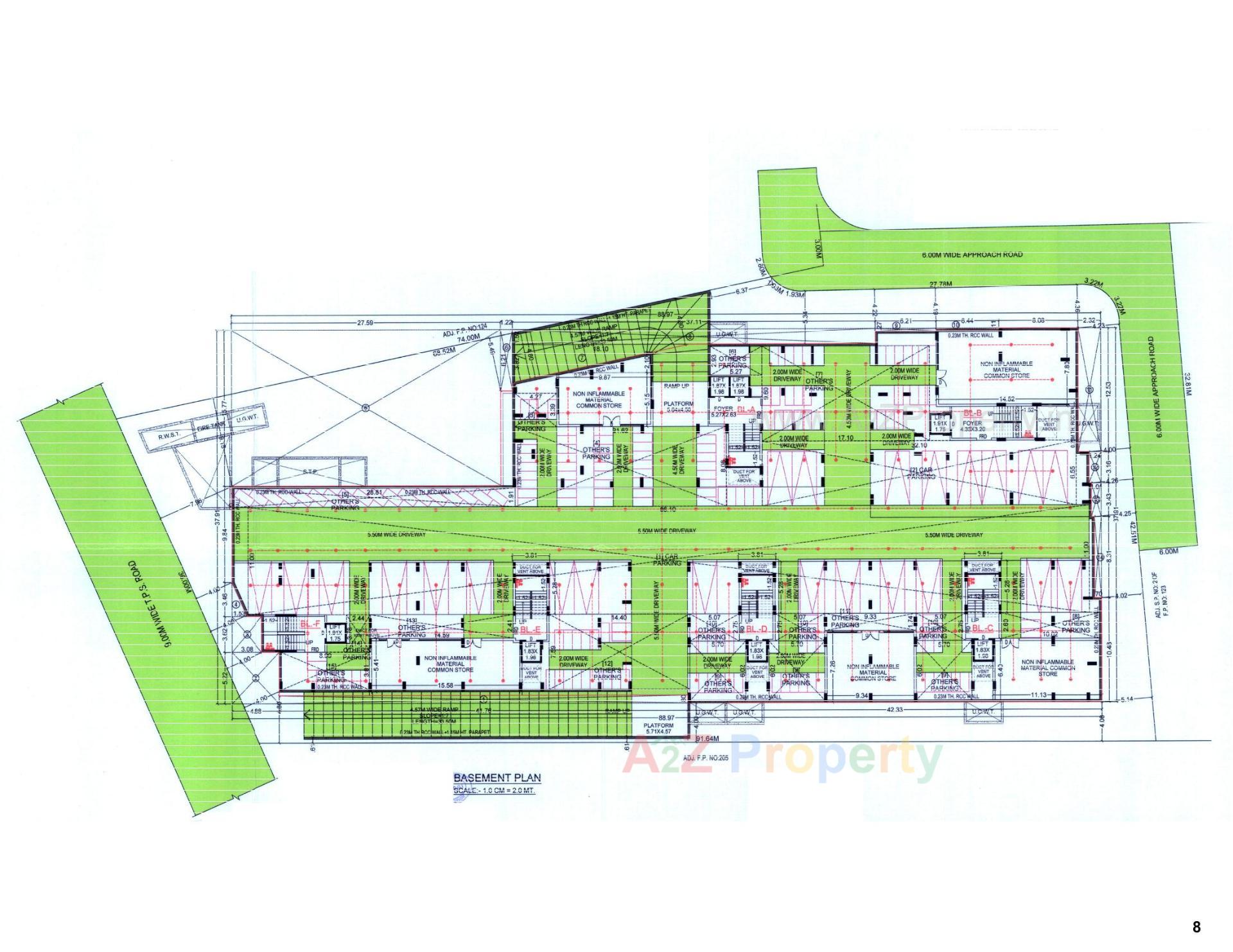 Layout of real estate project Dharmaraj Residency located at Vejalpur, Ahmedabad, Gujarat