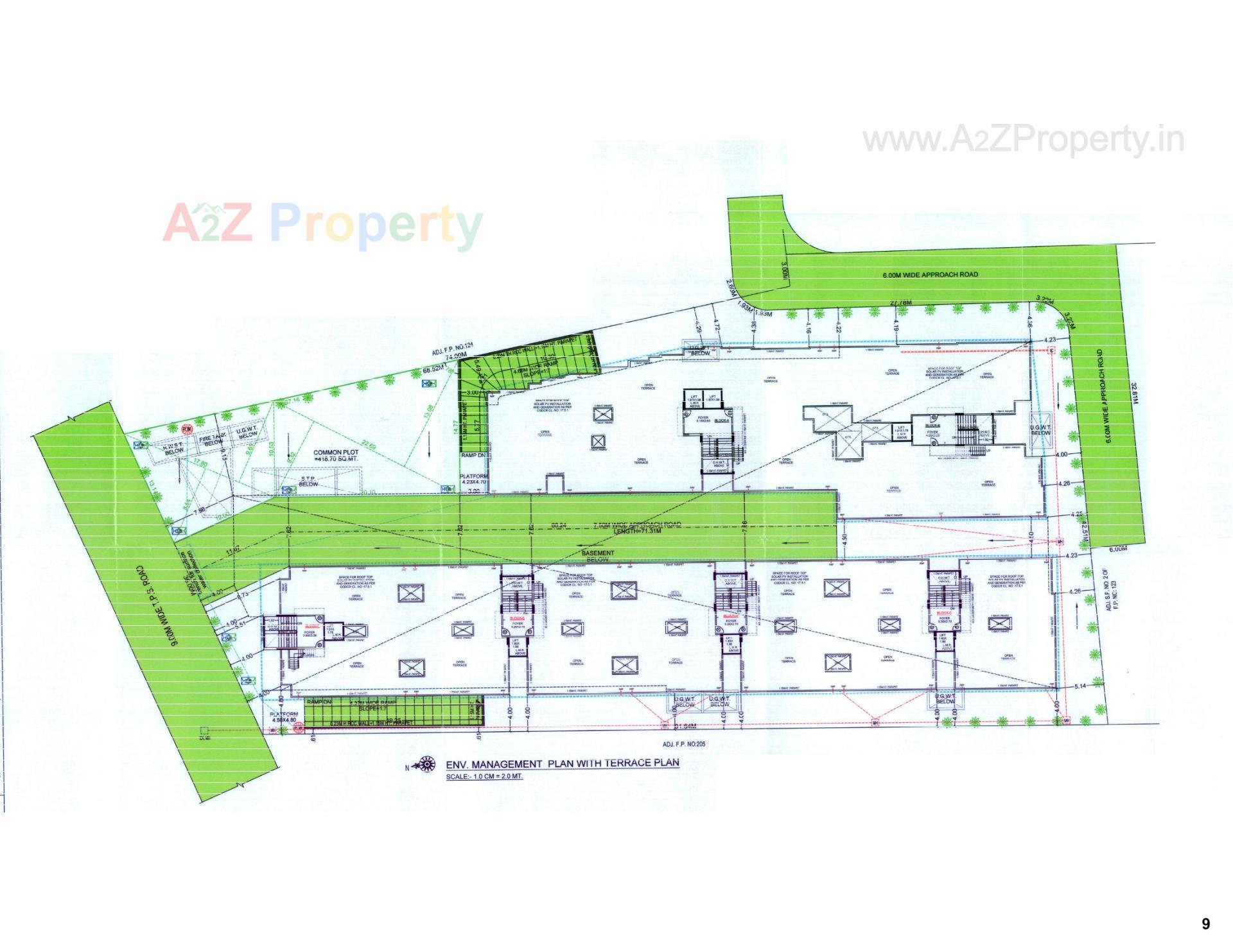 Layout of real estate project Dharmaraj Residency located at Vejalpur, Ahmedabad, Gujarat
