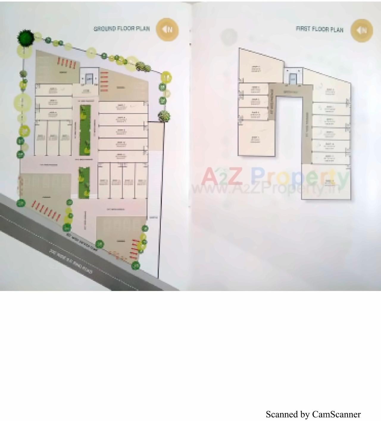 Layout of real estate project Dharmkunj Arcade located at Odhav, Ahmedabad, Gujarat