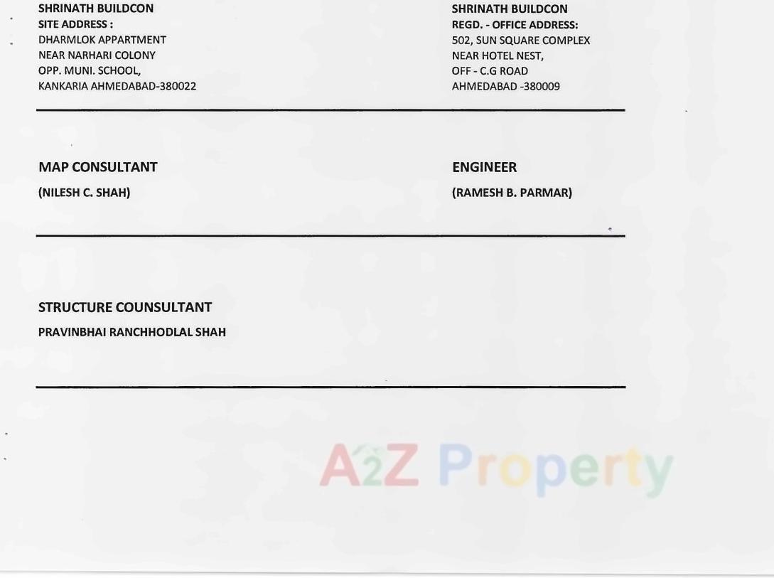  of real estate project Dharmlok Appartment located at Rajpur-hirpur, Ahmedabad, Gujarat