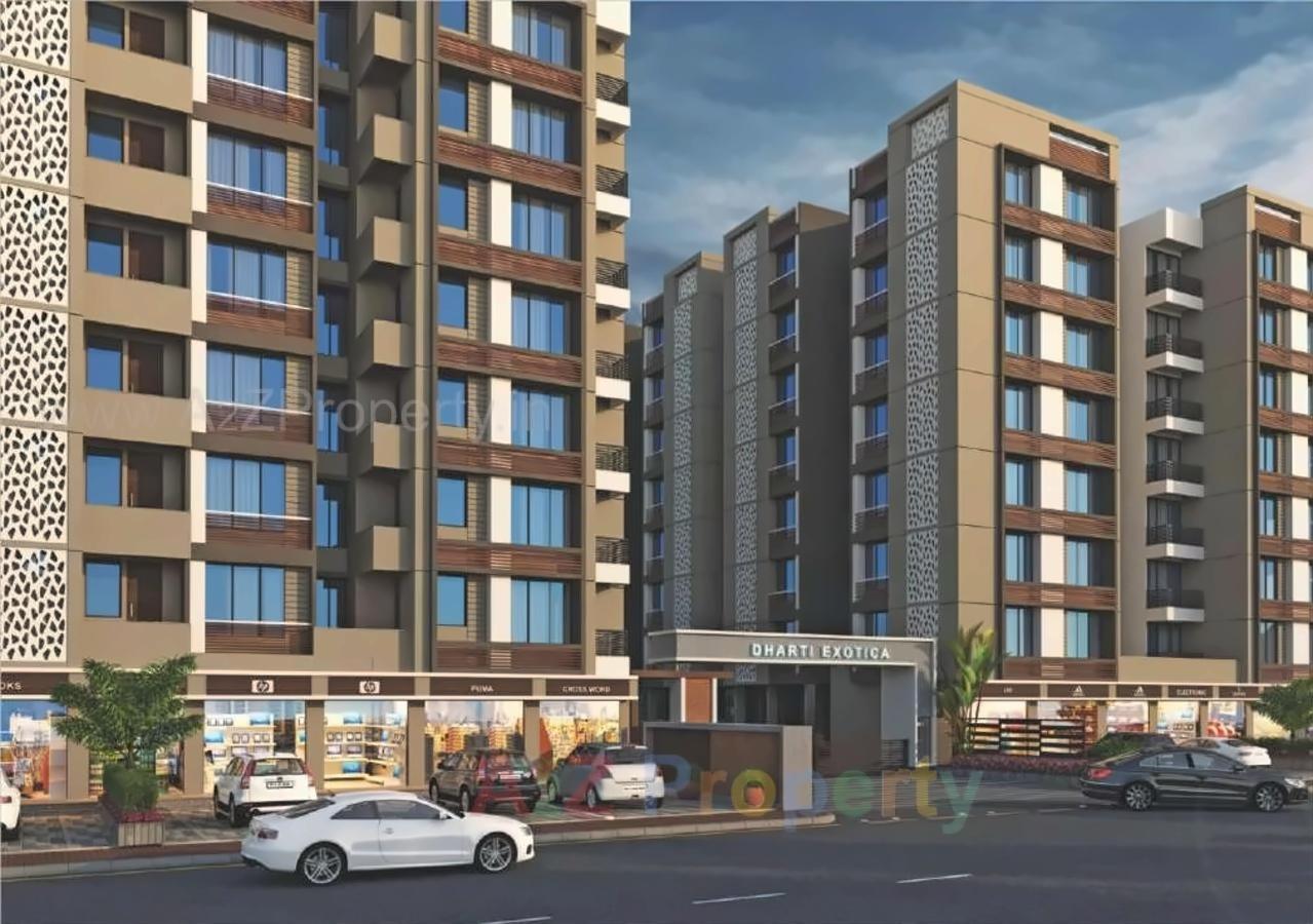 3D Elevation of real estate project Dharti Exotica located at City, Ahmedabad, Gujarat