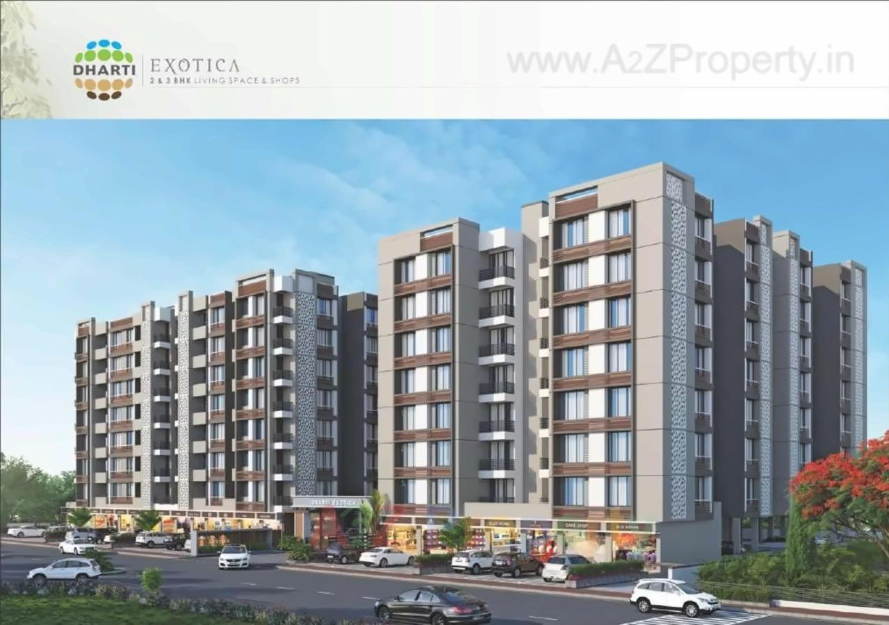 3D Elevation of real estate project Dharti Exotica located at City, Ahmedabad, Gujarat