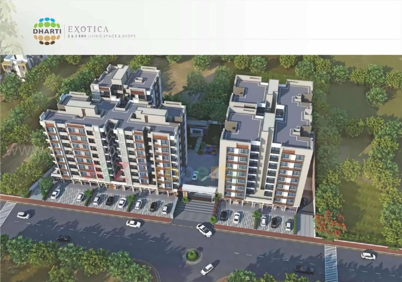 3D Elevation of real estate project Dharti Exotica located at City, Ahmedabad, Gujarat
