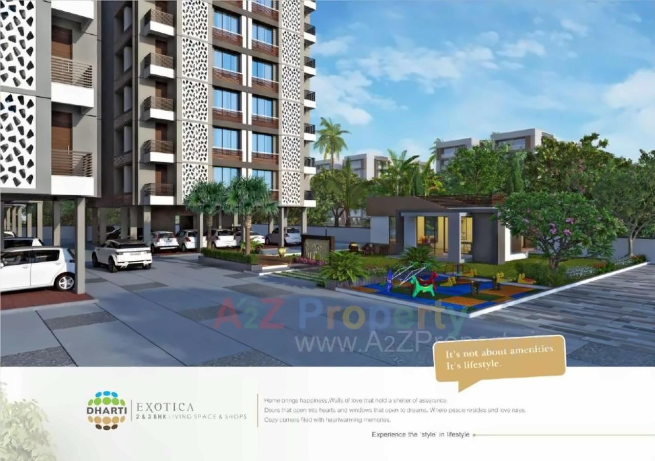 3D Elevation of real estate project Dharti Exotica located at City, Ahmedabad, Gujarat