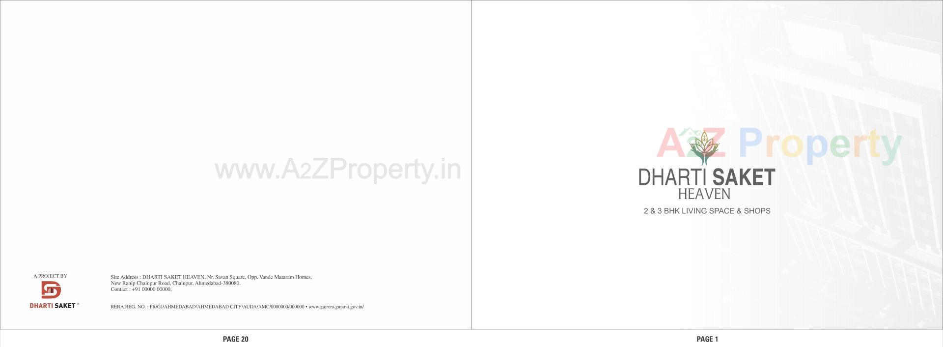  of real estate project Dharti Saket Heaven located at Chenpur, Ahmedabad, Gujarat