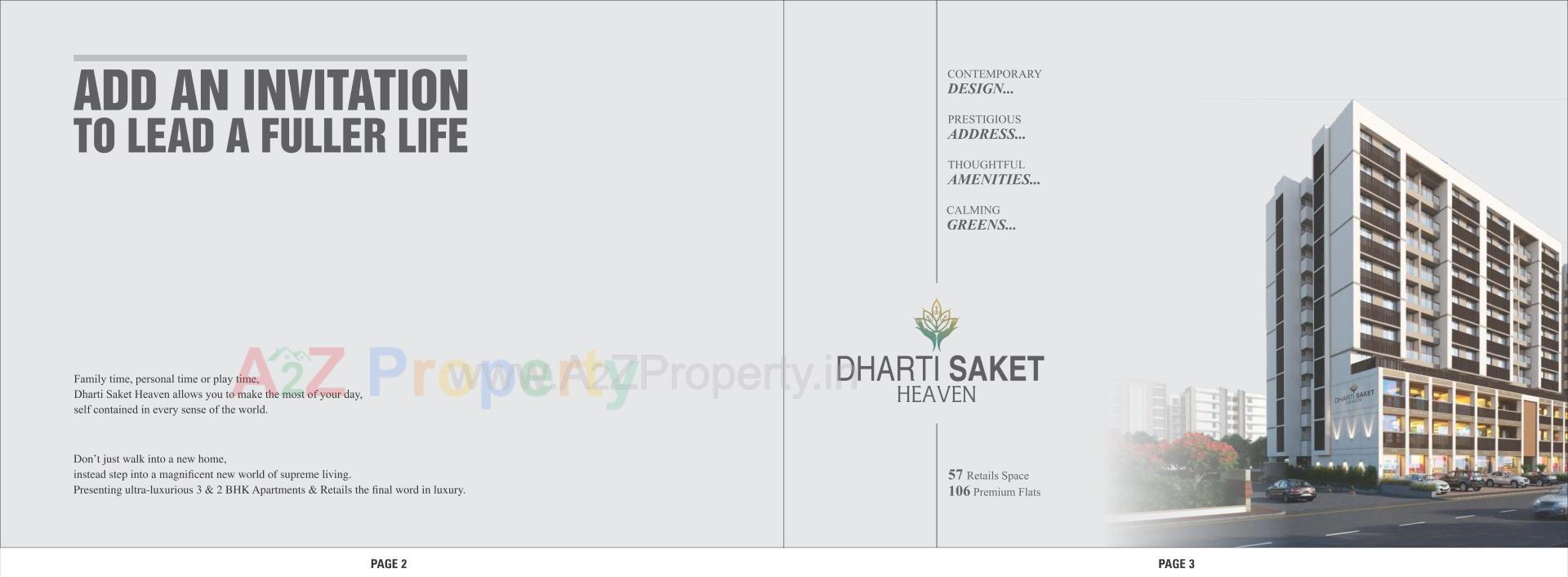  of real estate project Dharti Saket Heaven located at Chenpur, Ahmedabad, Gujarat