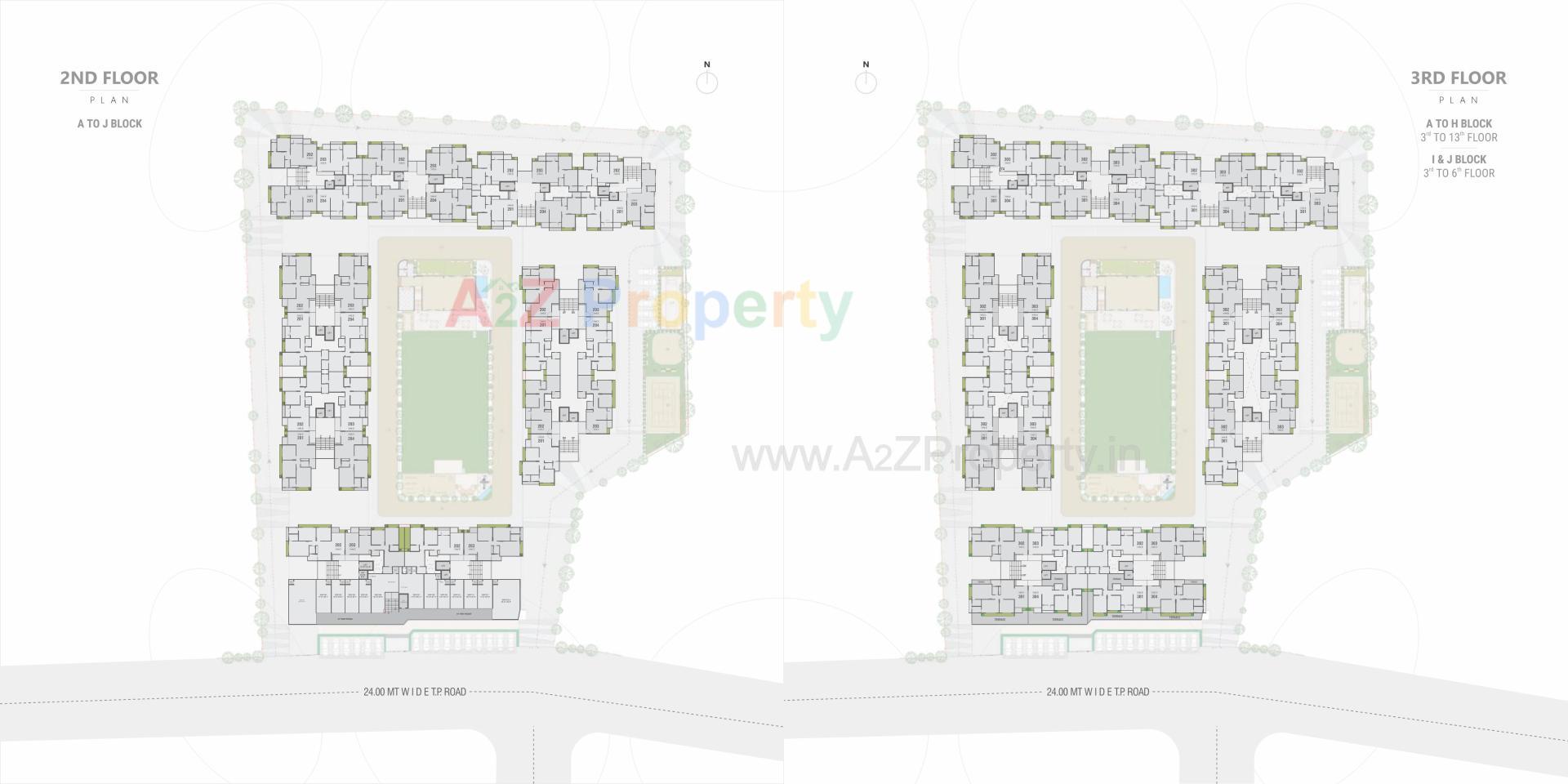 Layout of real estate project Dharti Skyline located at Ahmedabad, Ahmedabad, Gujarat