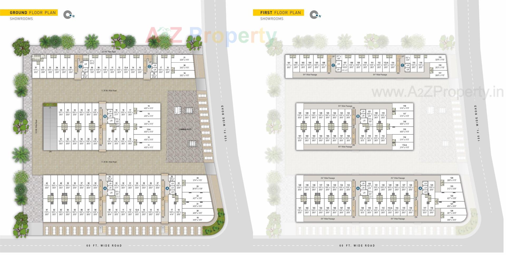 Layout of real estate project Dhs Orbit located at Laxmipura, Ahmedabad, Gujarat