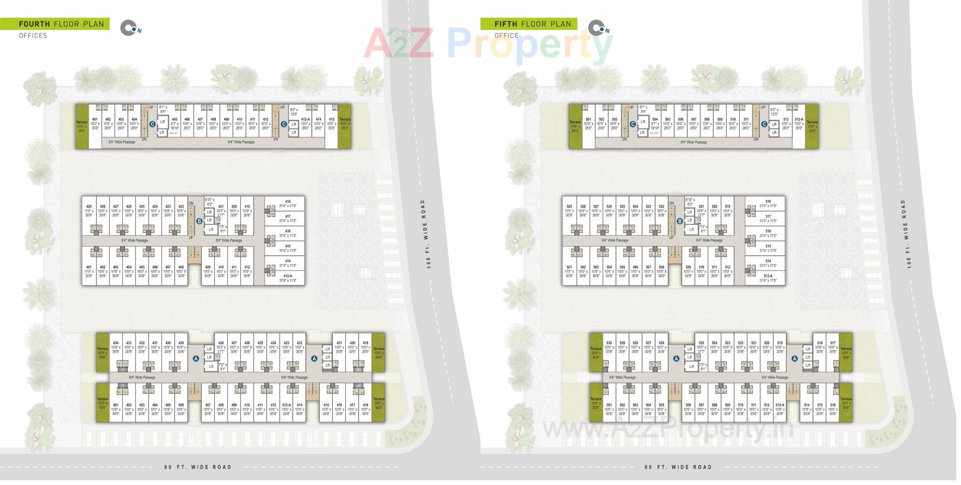 Layout of real estate project Dhs Orbit located at Laxmipura, Ahmedabad, Gujarat
