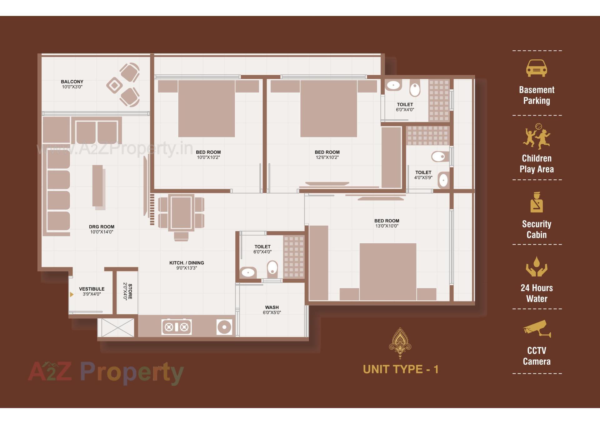Layout of real estate project Dhs Royal located at Singarva, Ahmedabad, Gujarat