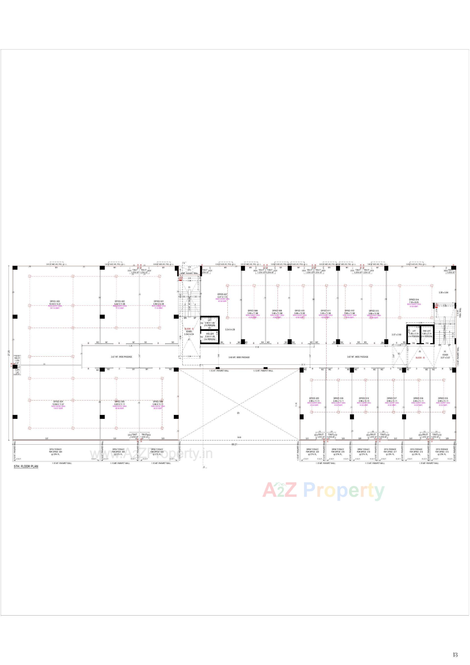 Layout of real estate project Diamond Retail Space located at Nikol, Ahmedabad, Gujarat
