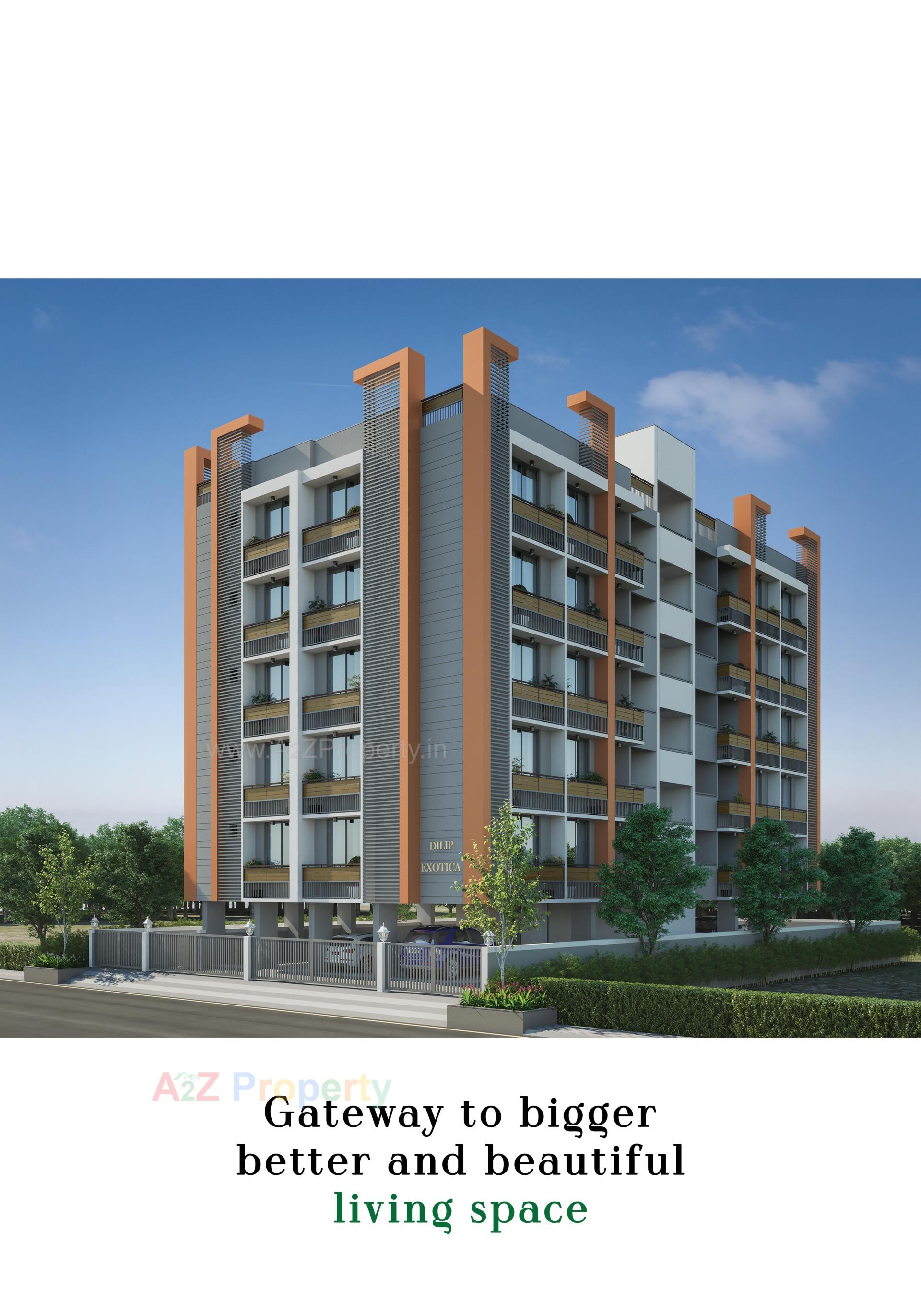 3D Elevation of real estate project Dilip Exotica located at Ahmedabad, Ahmedabad, Gujarat