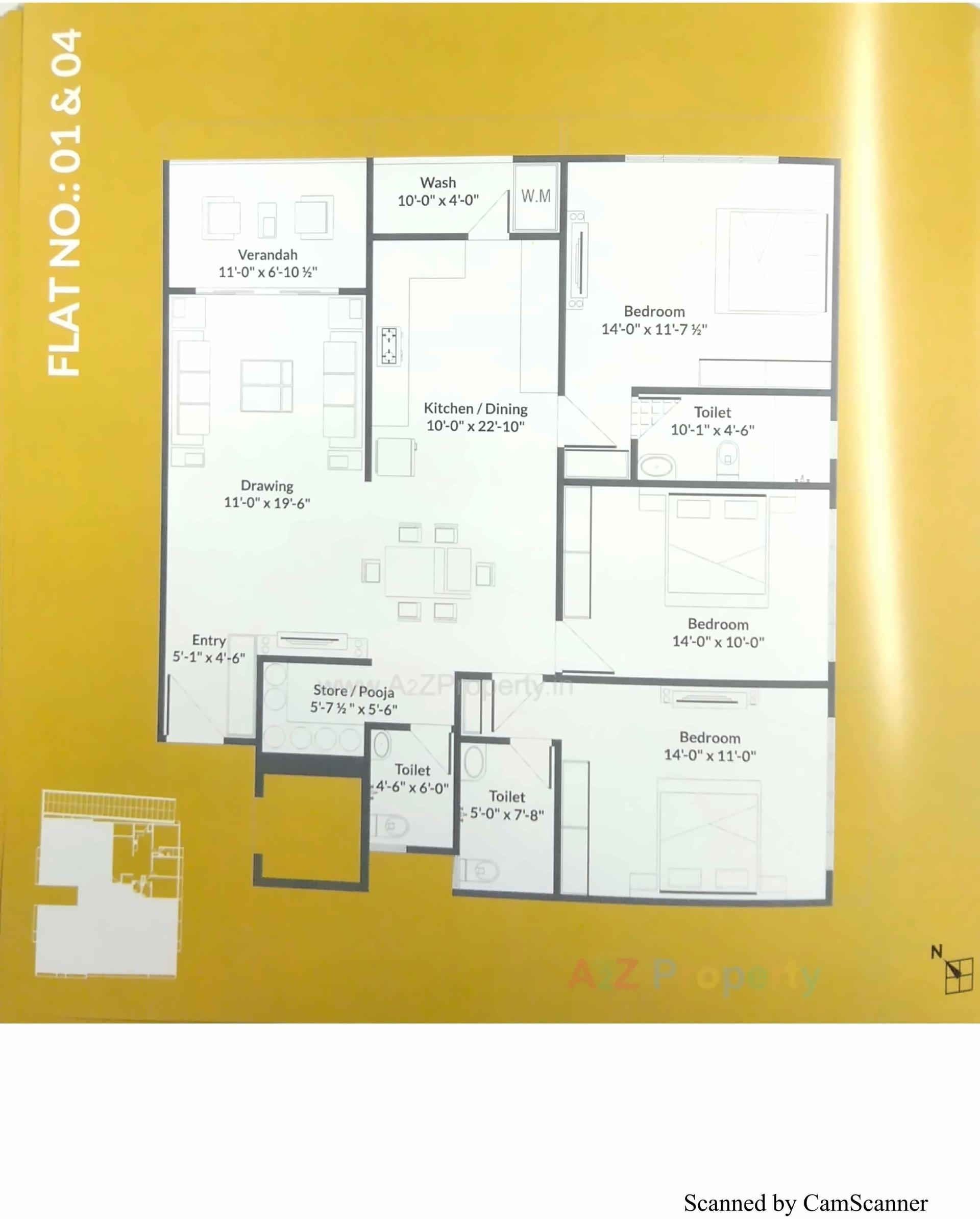 Layout of real estate project Dimple Flats located at Vasna, Ahmedabad, Gujarat