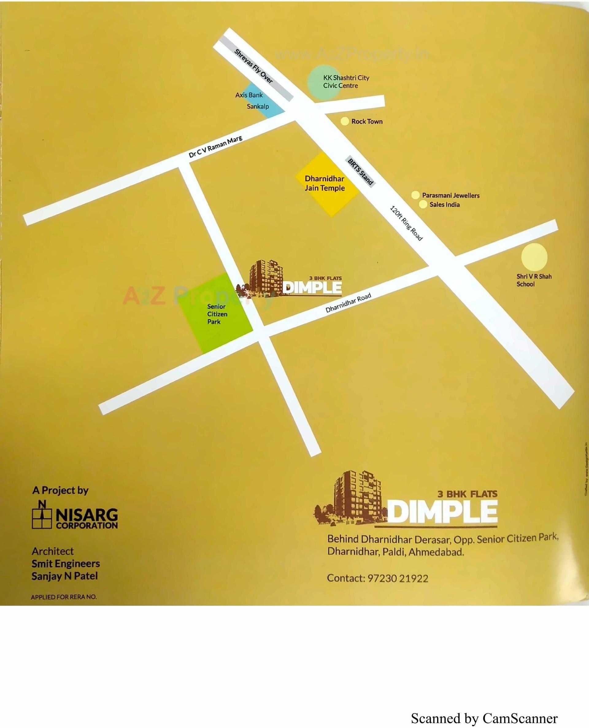  of real estate project Dimple Flats located at Vasna, Ahmedabad, Gujarat