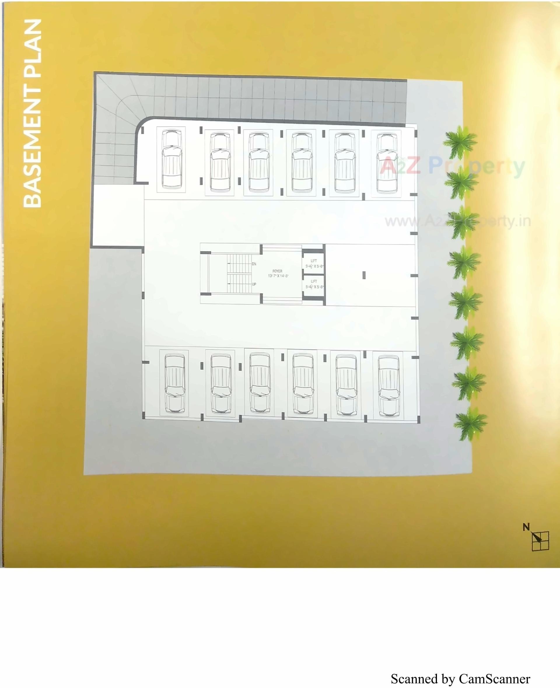 Layout of real estate project Dimple Flats located at Vasna, Ahmedabad, Gujarat