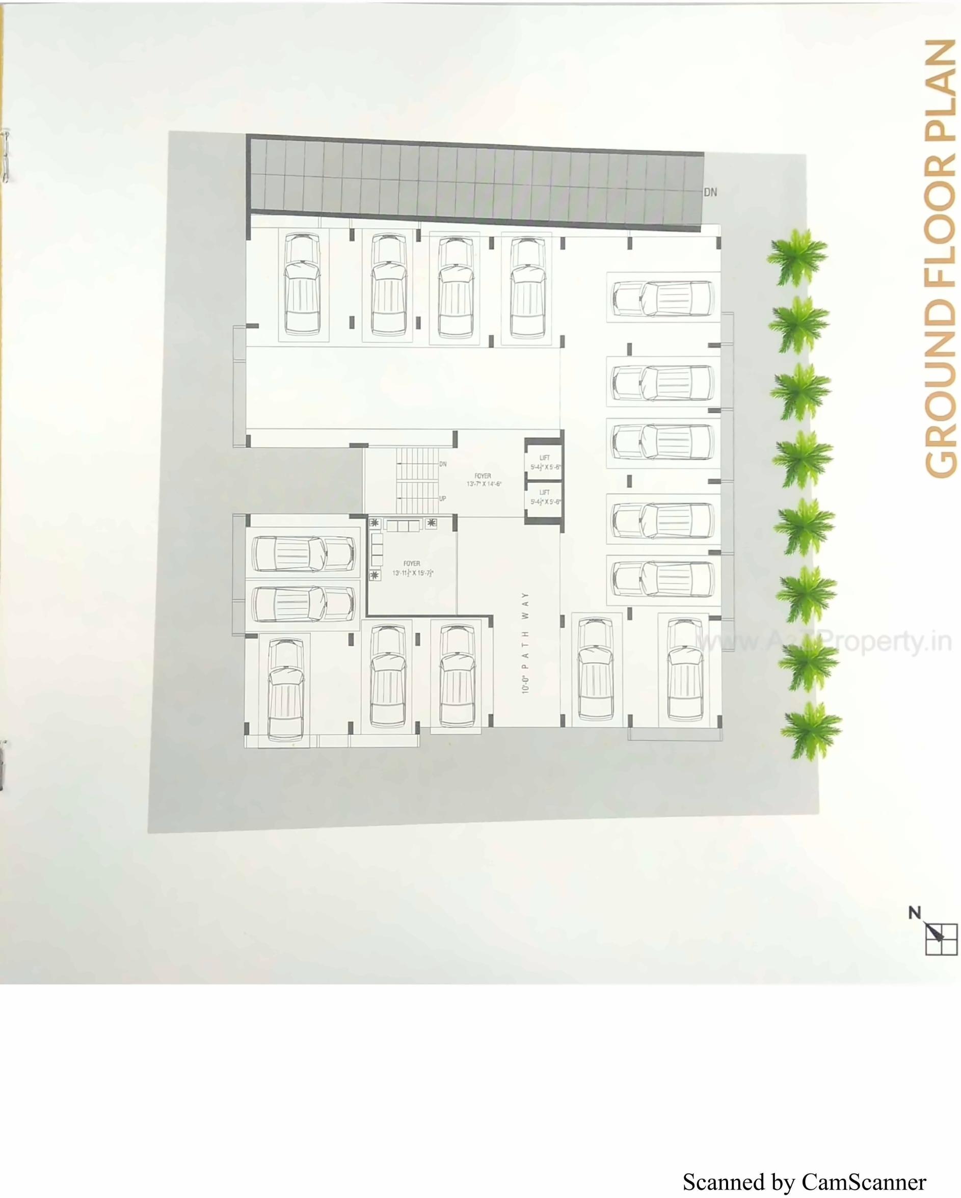 Layout of real estate project Dimple Flats located at Vasna, Ahmedabad, Gujarat
