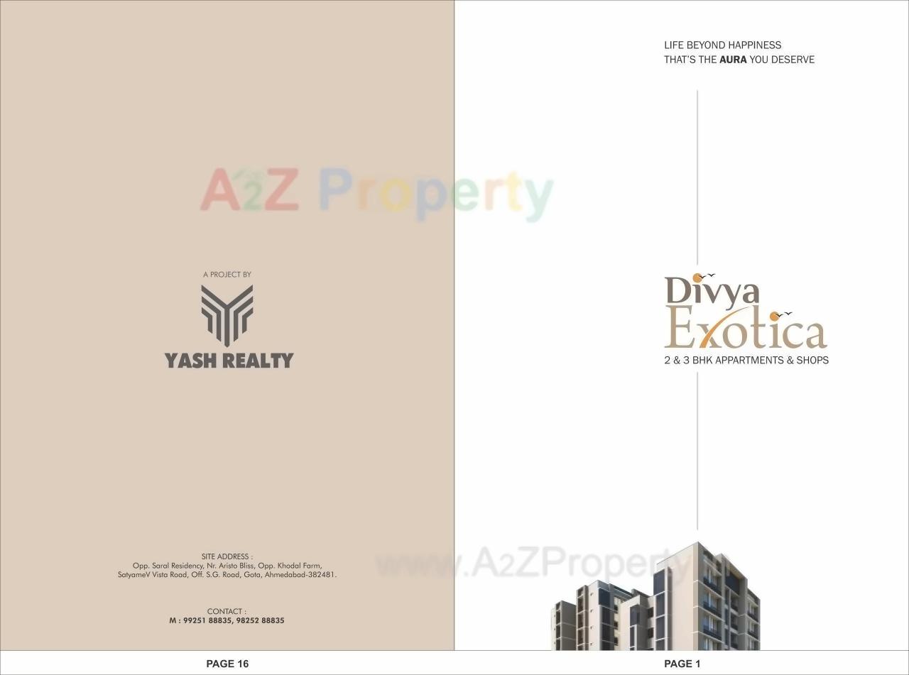  of real estate project Divya Exotica located at Gota, Ahmedabad, Gujarat