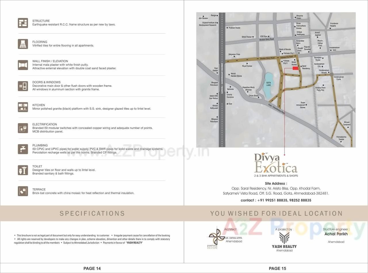  of real estate project Divya Exotica located at Gota, Ahmedabad, Gujarat