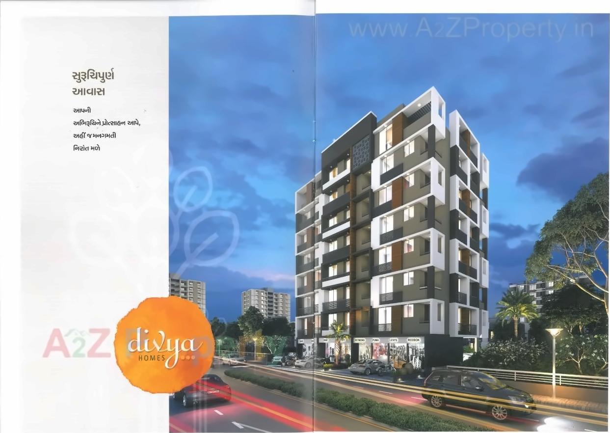 3D Elevation of real estate project Divya Homes located at City, Ahmedabad, Gujarat