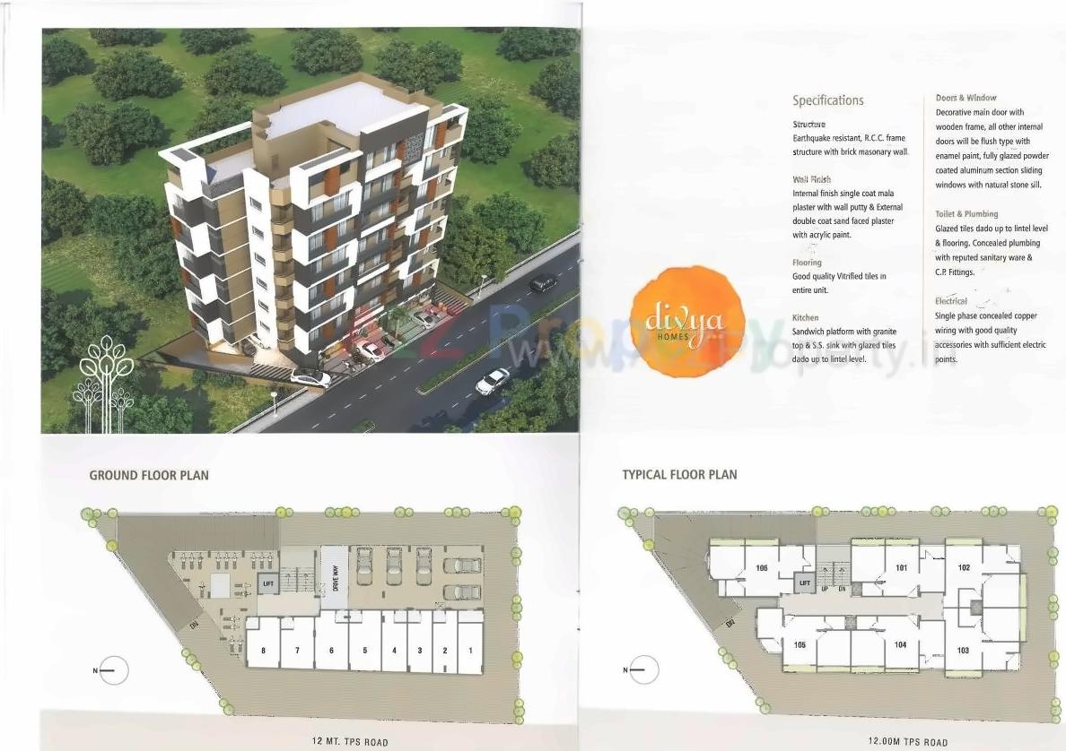  of real estate project Divya Homes located at City, Ahmedabad, Gujarat