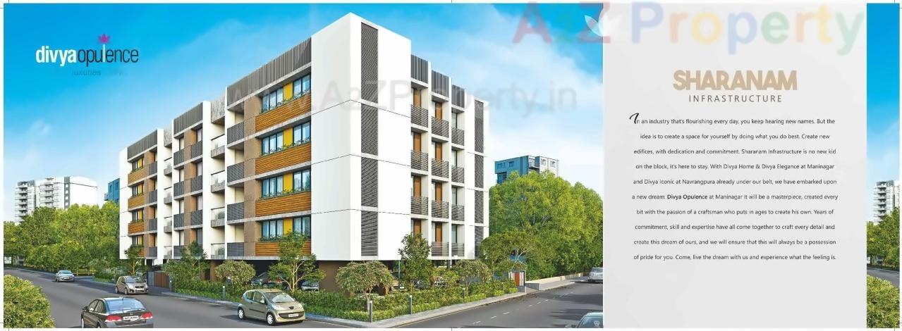 3D Elevation of real estate project Divya Opulence located at Rajpur-hirpur, Ahmedabad, Gujarat