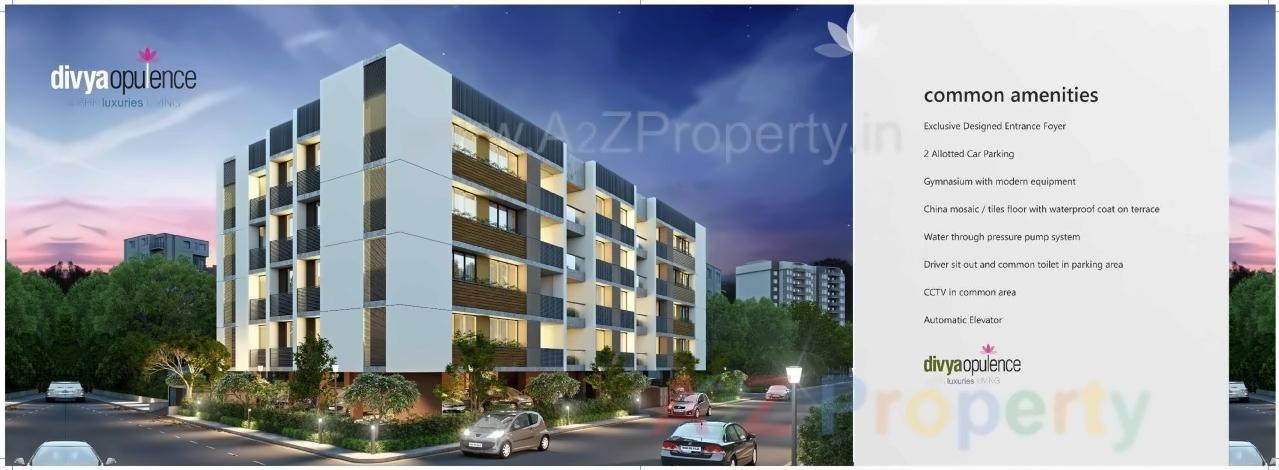 3D Elevation of real estate project Divya Opulence located at Rajpur-hirpur, Ahmedabad, Gujarat