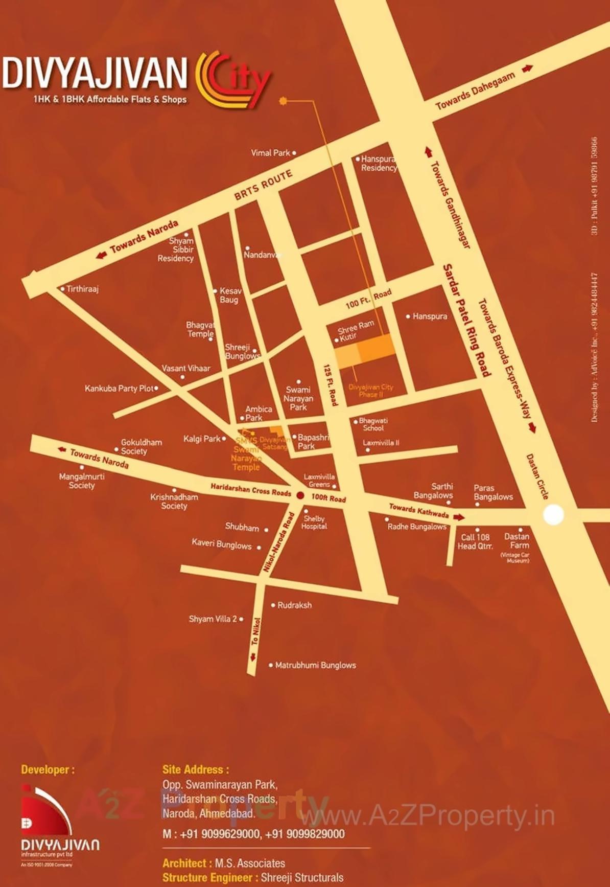  of real estate project Divyajivan City located at Naroda, Ahmedabad, Gujarat