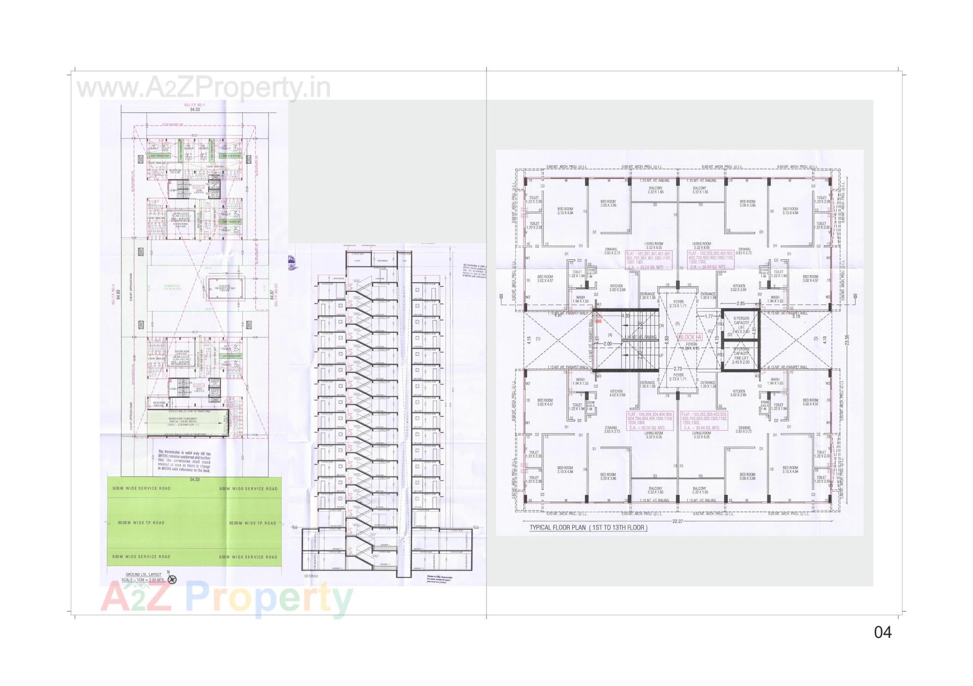 Layout of real estate project Diwali Skyz located at Khoraj, Ahmedabad, Gujarat