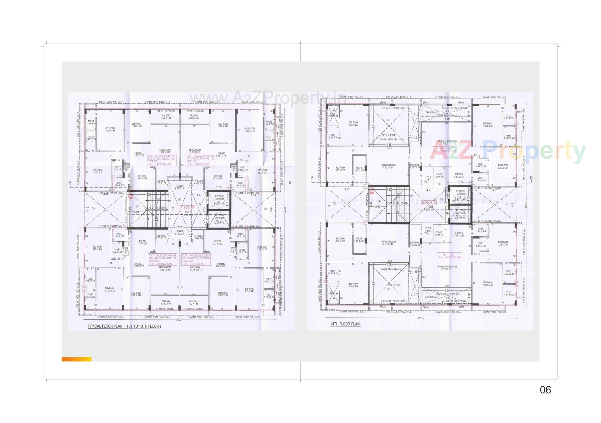 Layout of real estate project Diwali Skyz located at Khoraj, Ahmedabad, Gujarat
