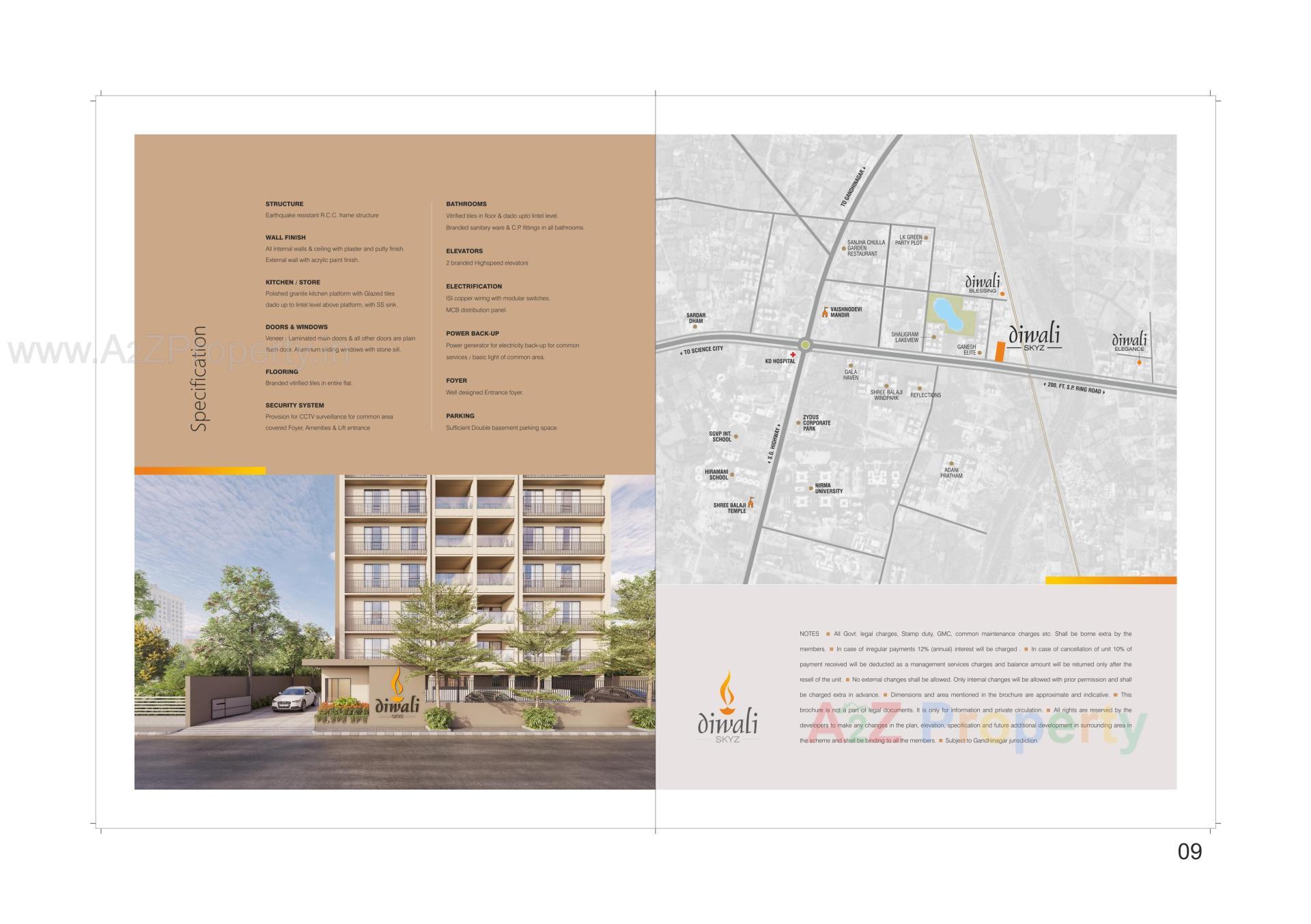  of real estate project Diwali Skyz located at Khoraj, Ahmedabad, Gujarat