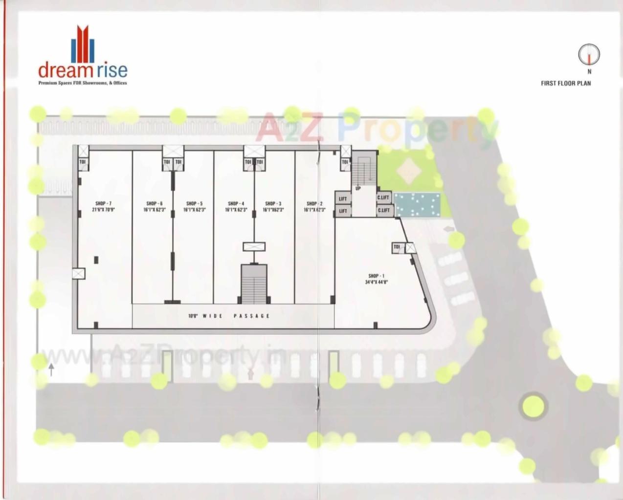 Layout of real estate project Dream Rise located at Sola, Ahmedabad, Gujarat