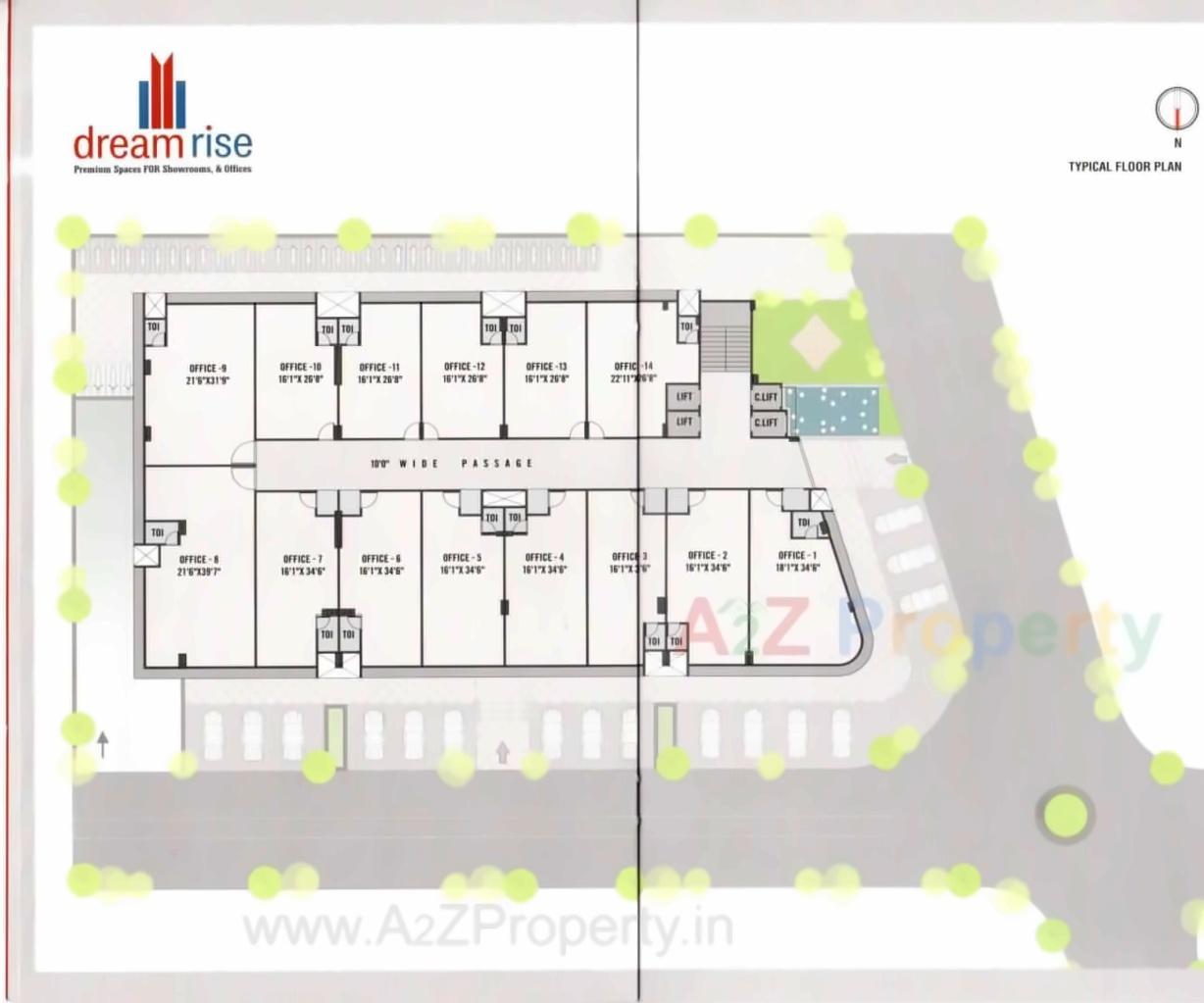 Layout of real estate project Dream Rise located at Sola, Ahmedabad, Gujarat