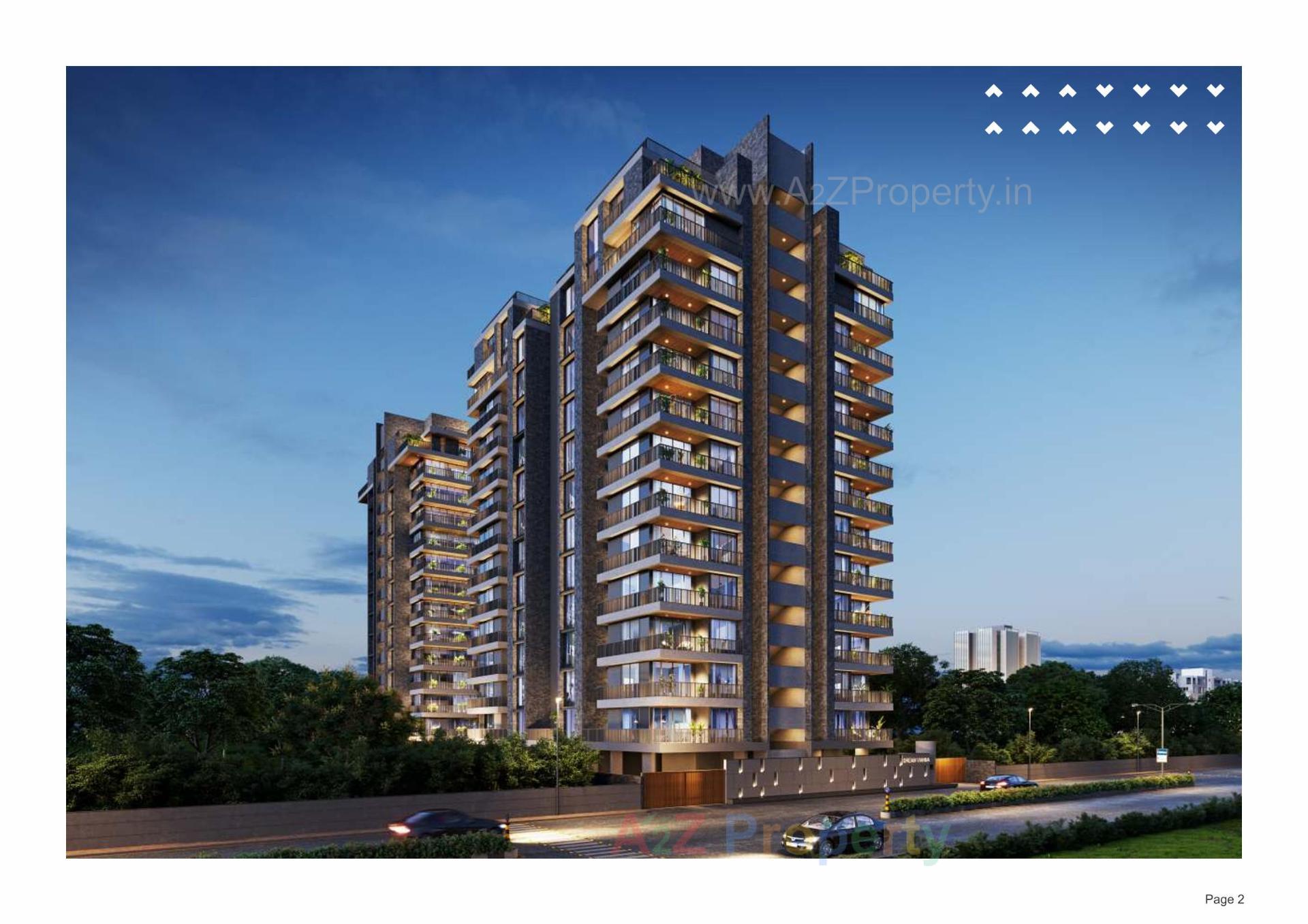 3D Elevation of real estate project Dream Vianna located at Hebatpur, Ahmedabad, Gujarat