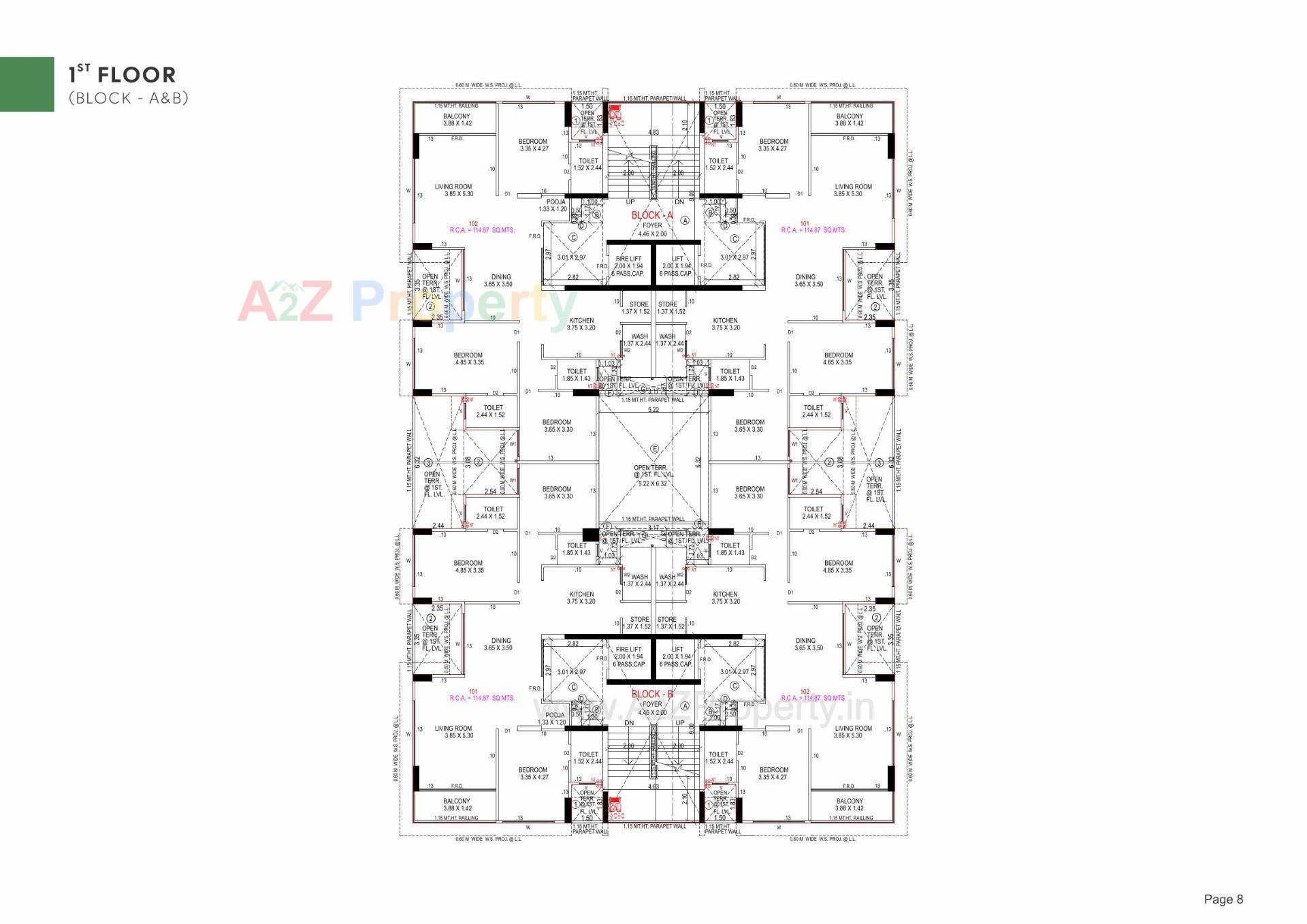 Layout of real estate project Dream Vianna located at Hebatpur, Ahmedabad, Gujarat