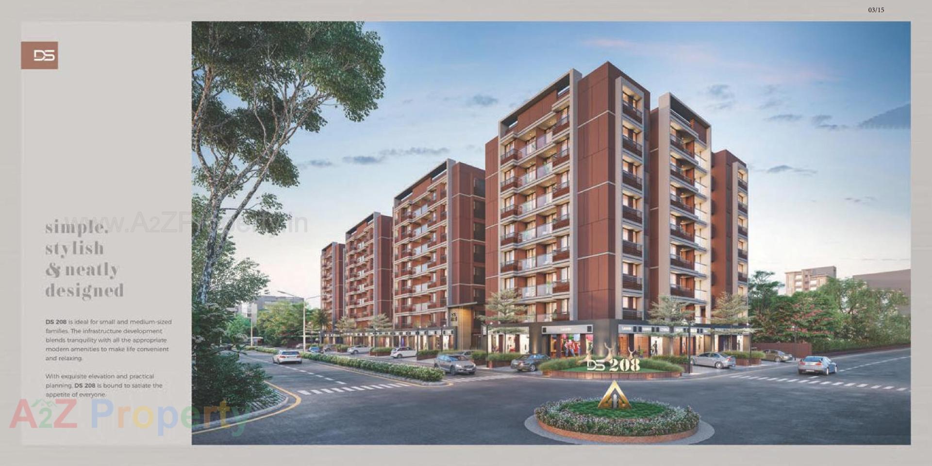 3D Elevation of real estate project Ds 20 located at Odhav, Ahmedabad, Gujarat