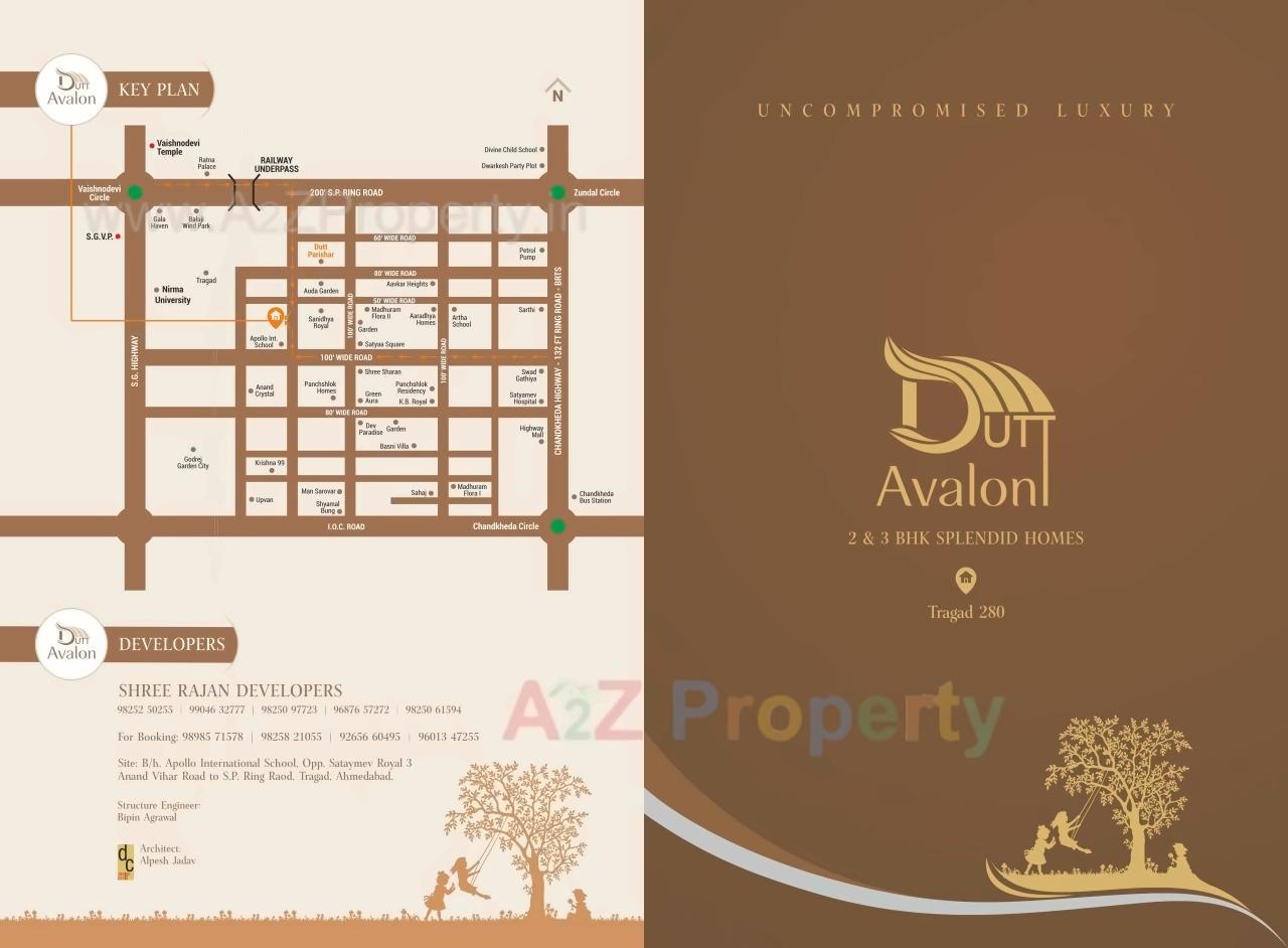  of real estate project Dutt Avalon located at Tragad, Ahmedabad, Gujarat