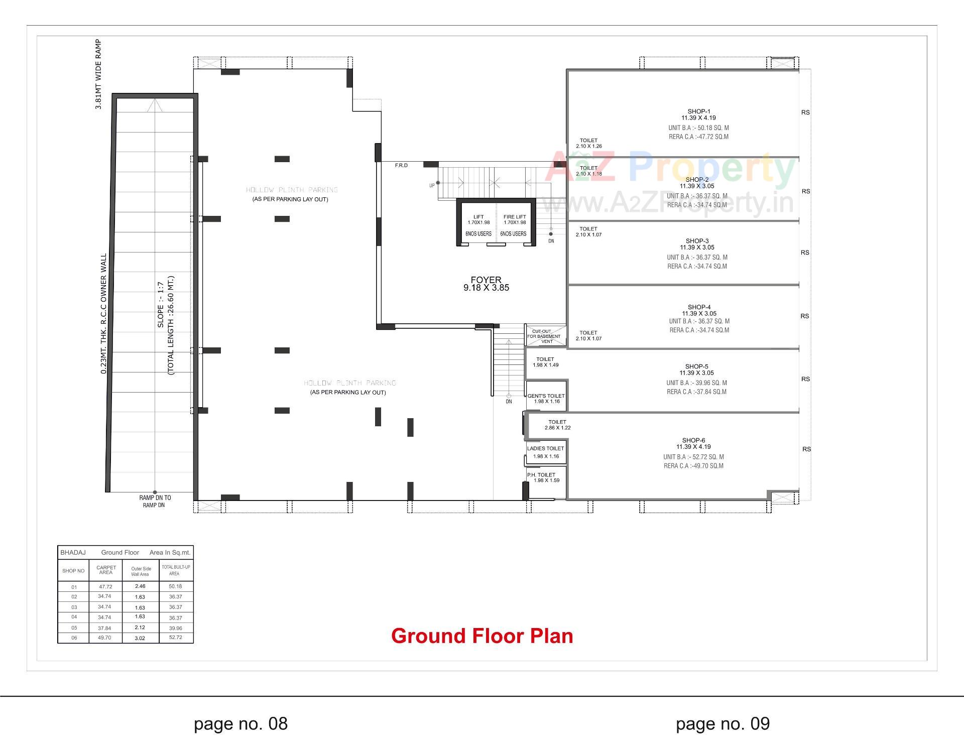 Layout of real estate project Dutt Lakeview located at Bhadaj, Ahmedabad, Gujarat