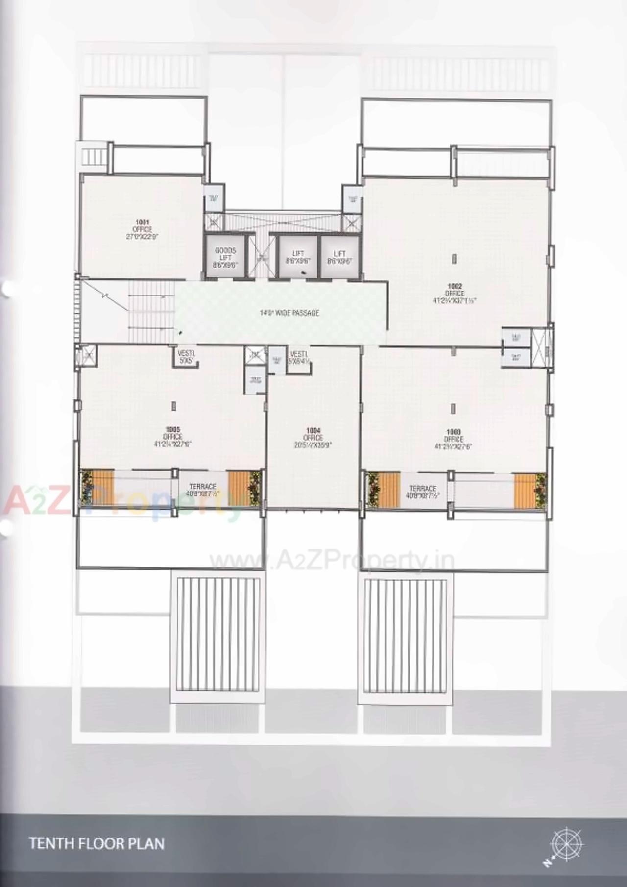 Layout of real estate project Dwarkesh Business Hub located at Motera, Ahmedabad, Gujarat