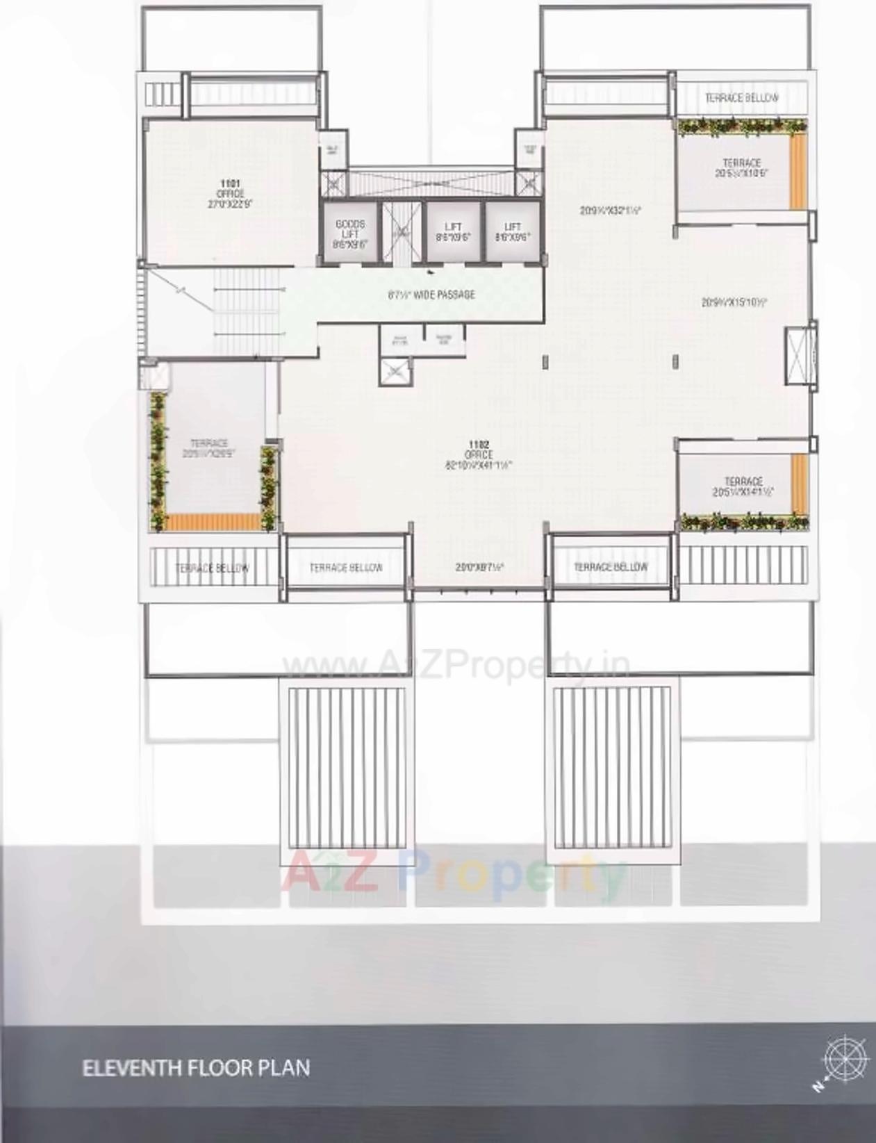Layout of real estate project Dwarkesh Business Hub located at Motera, Ahmedabad, Gujarat