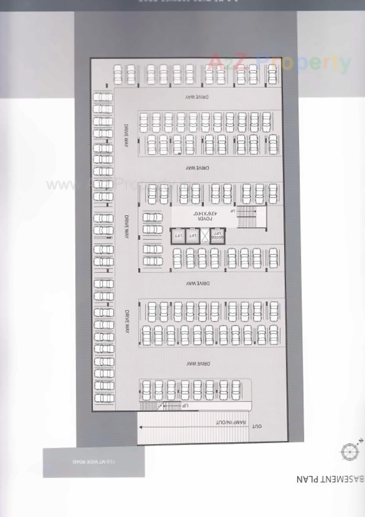 Layout of real estate project Dwarkesh Business Hub located at Motera, Ahmedabad, Gujarat