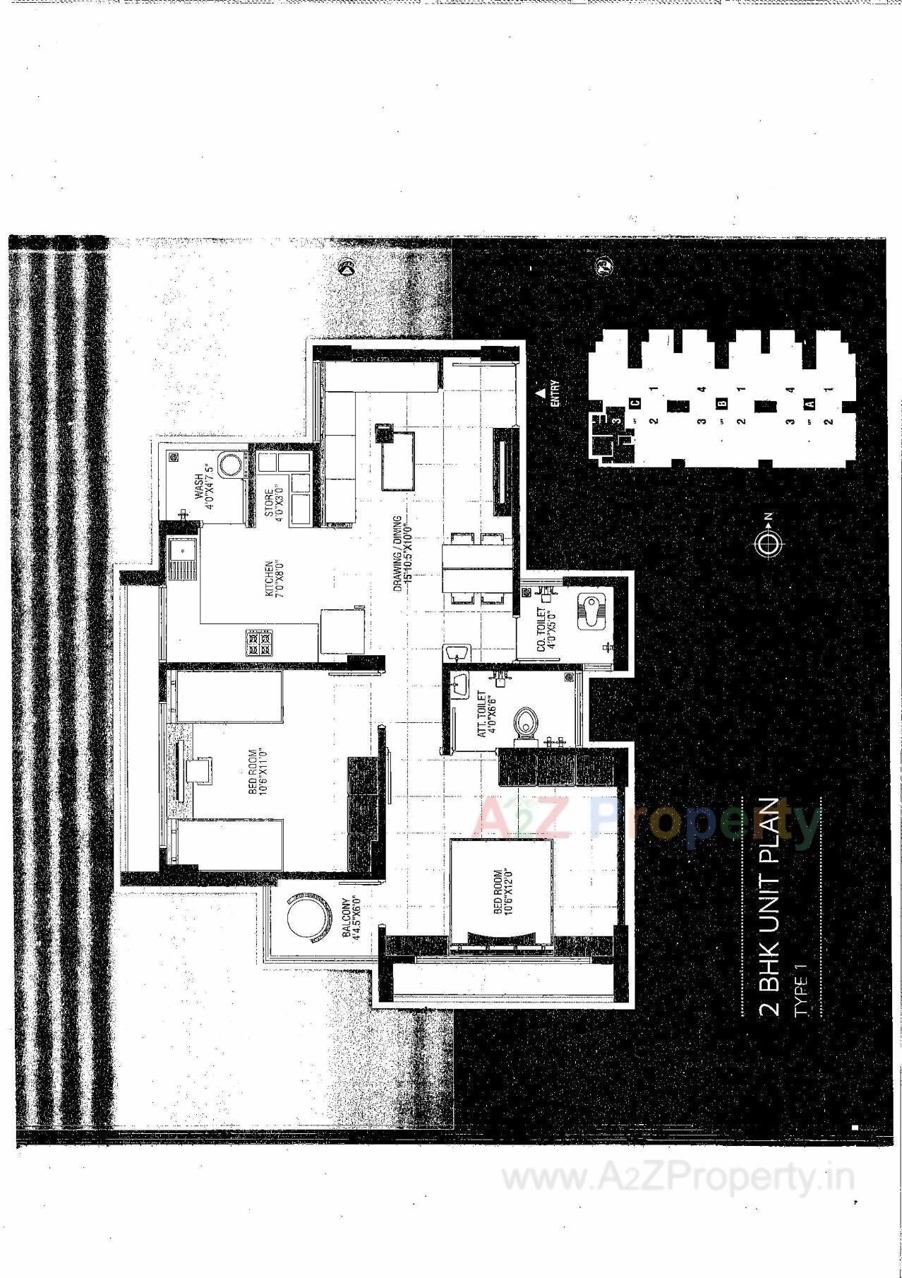 Layout of real estate project Dwarkesh Elegance located at Zundal, Ahmedabad, Gujarat