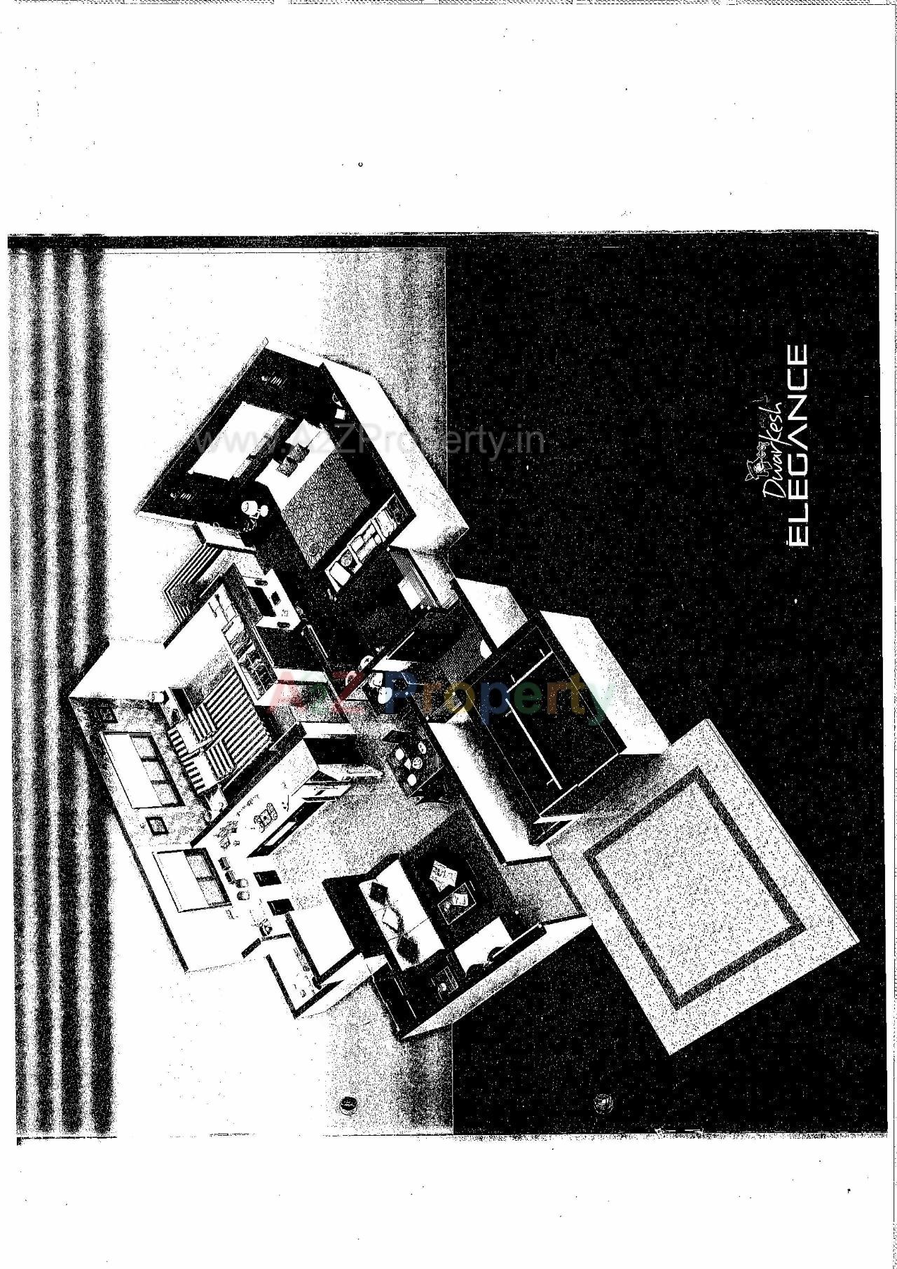 Layout of real estate project Dwarkesh Elegance located at Zundal, Ahmedabad, Gujarat