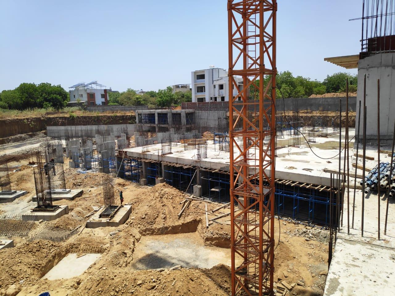 154909_const of real estate project Dwarkesh Fragrance located at Chandkheda, Ahmedabad, Gujarat