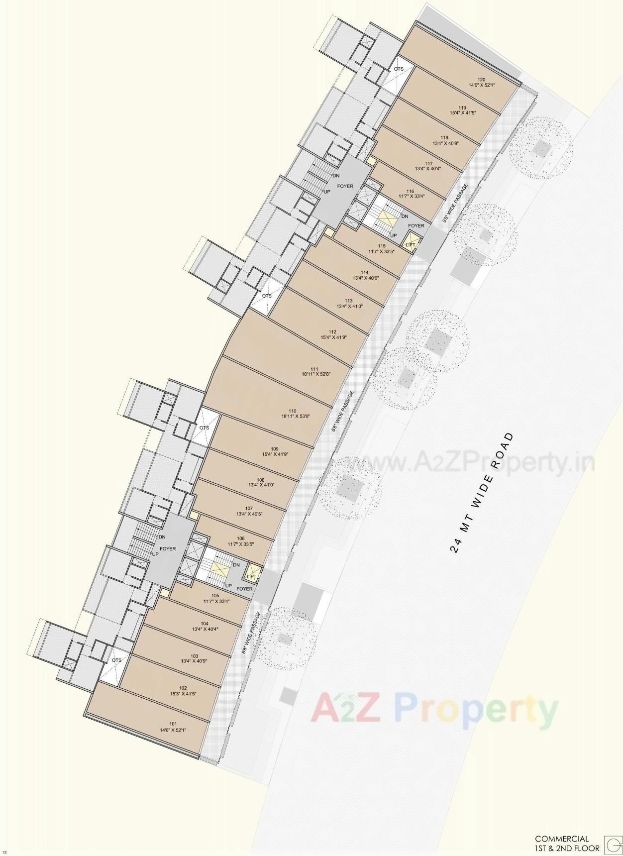 Layout of real estate project Dwarkesh Fragrance located at Chandkheda, Ahmedabad, Gujarat