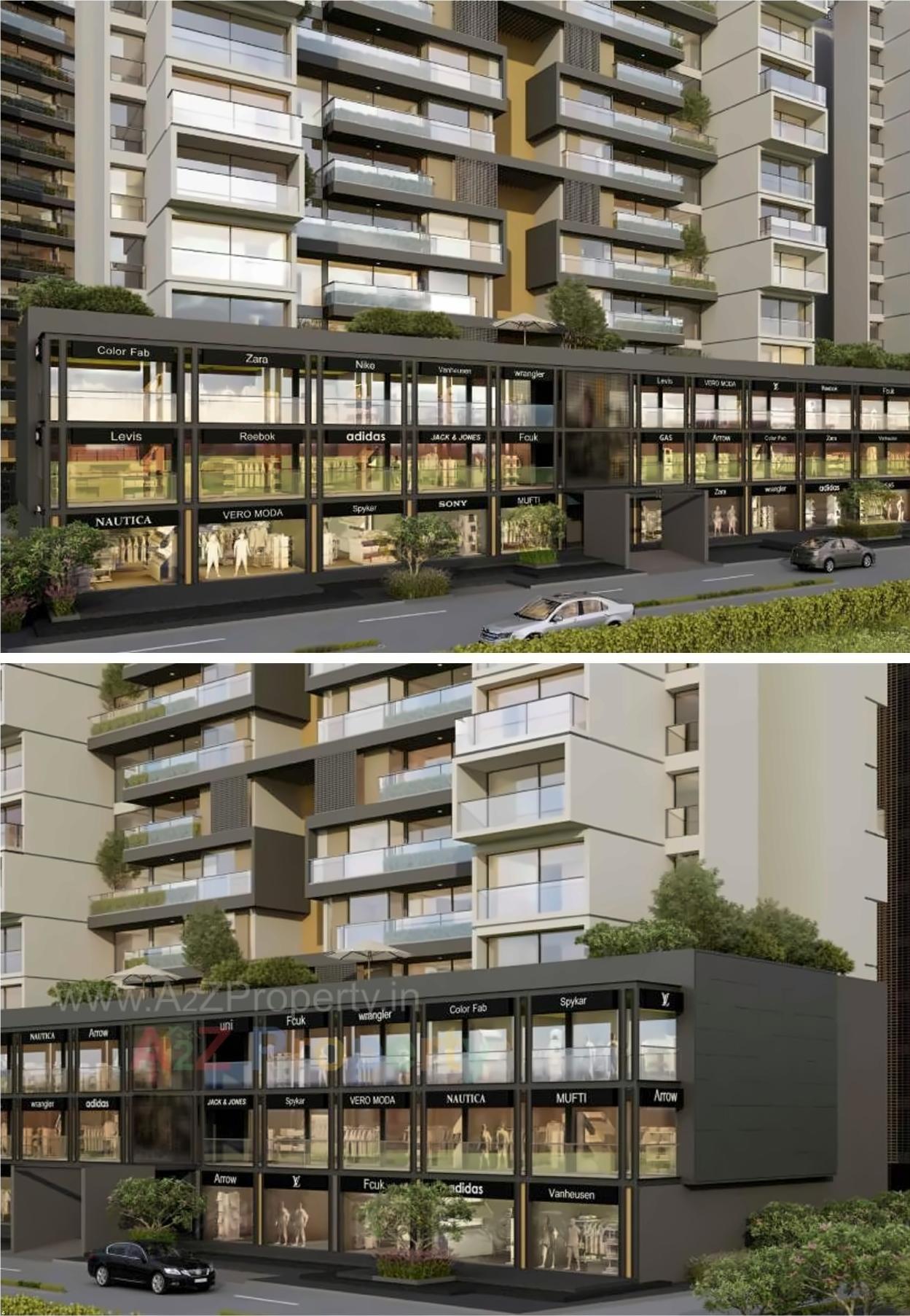 3D Elevation of real estate project Dwarkesh Fragrance located at Chandkheda, Ahmedabad, Gujarat